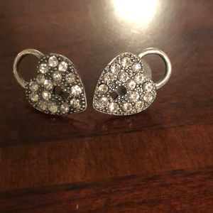 Key Hole Heart Earring Stud